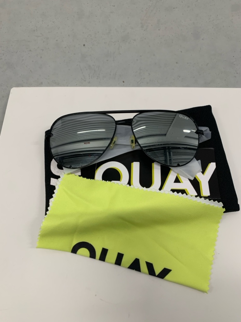 Quay - Sunglasses for Men & Women, Aviator Lenses with UV Protection